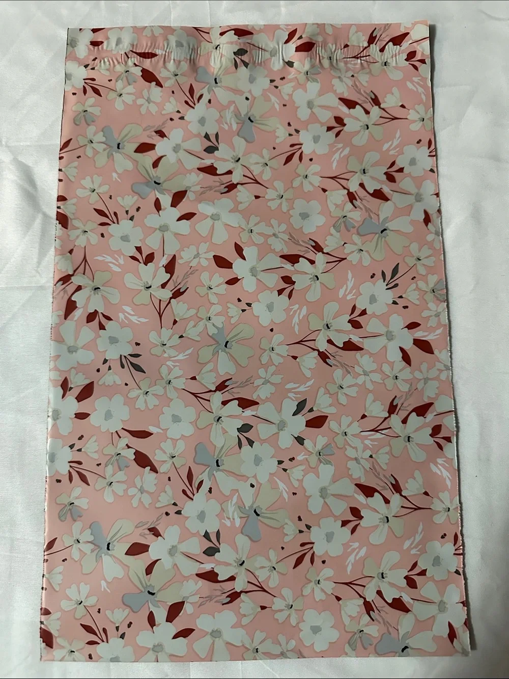 Pink Floral Poly Mailers 7.5x10.5 Shipping Bags 30 Pack